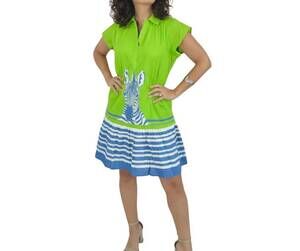 NEW ISLAPAYAL havana mini dress in zebra lime